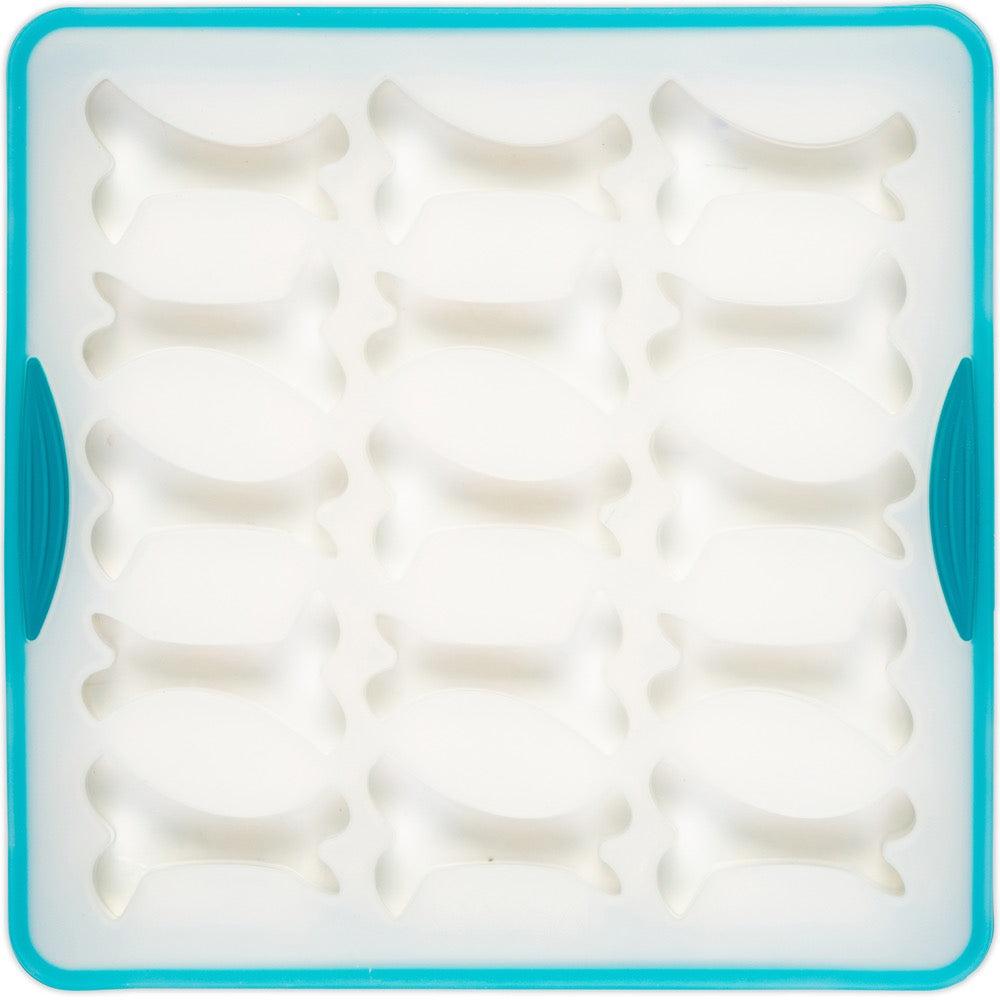 "Messy Mutts Silicone Bake & Freeze Dog Treat Maker (15 Small Bones, Clear)"