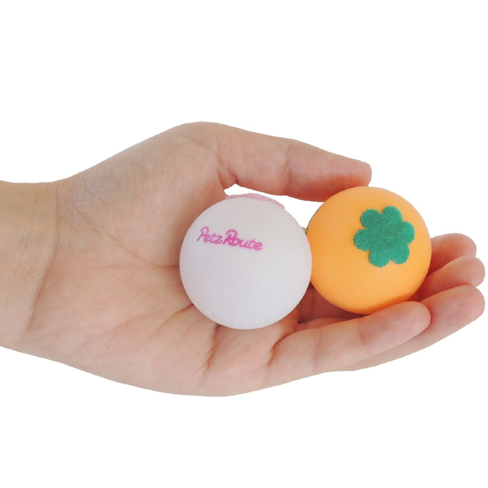 Petz Route Ping-Pong Ball With Silvervine Cat Toys 2pc