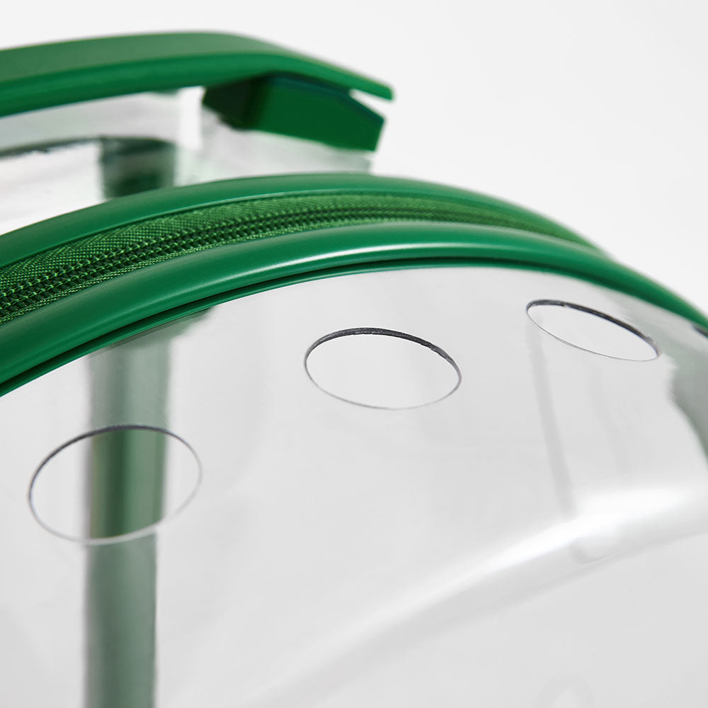 "VETRESKA Bubble Carrier For Cats & Dogs (Green, Transparent)"