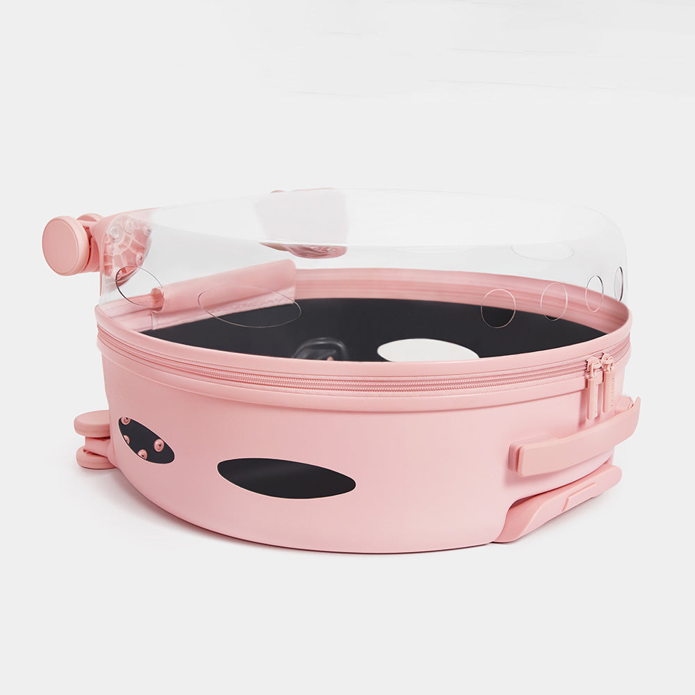"VETRESKA Bubble Carrier For Cats & Dogs (Pink, Opaque)"