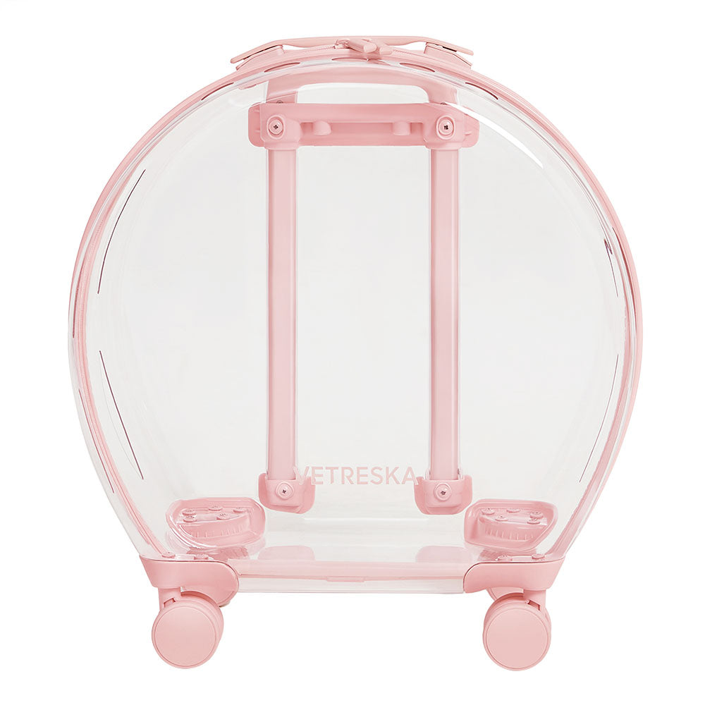 "VETRESKA Bubble Carrier For Cats & Dogs (Pink, Transparent)"