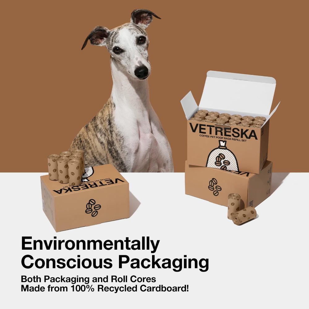 VETRESKA Coffee Scented Dog Poop Bags 300pc