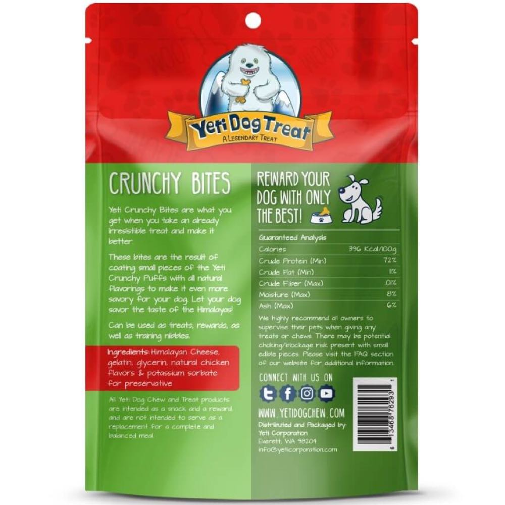 Yeti Dog Treat Pork Crunchy Bites Himalayan Yak Cheese Dog Treats 4oz